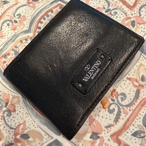 Valentino Garavani Textured Black Card Holder (preloved and authentic)